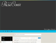 Tablet Screenshot of palmcoastgov.com